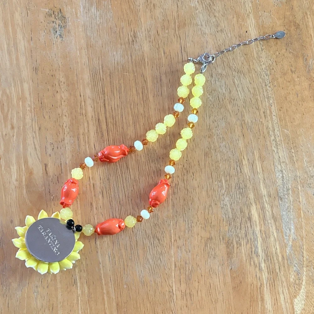 Tarina Tarantino Skull & Floral Necklace. - Picture 5 of 7